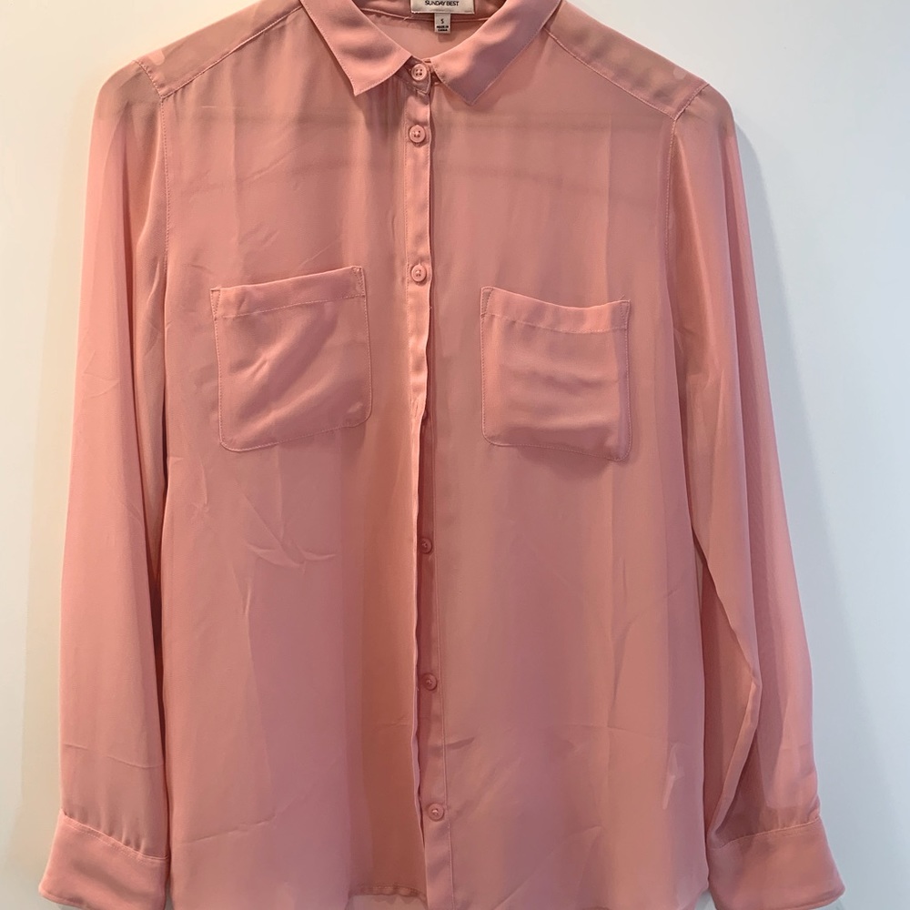 Aritizia - Sunday Best Sheer Shirt